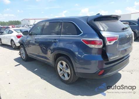 2014 Toyota Highlander Limited V6 z USA, uszkodzony, nr VIN 5TDYKRFH8ES020709